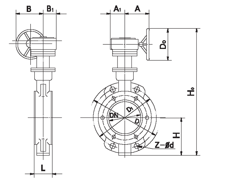 對(duì)夾式偏心蝶閥 DH373H, DH373X, DH373F