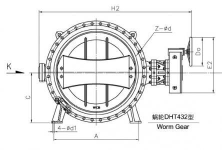 球鐵雙法蘭蝶閥 D343X